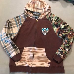 Unique hooded sweat shirt